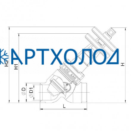 Ручной регулирующий клапан TVD-S DN100 прямоточный (Комплектация с защитным алюминиевым колпачком)  Dofun