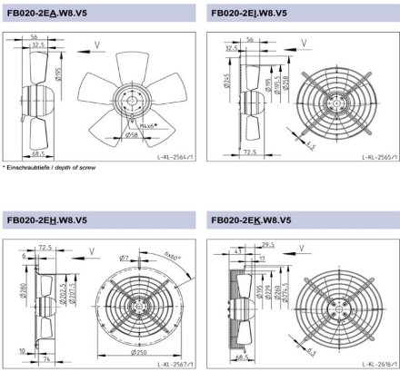 Вентилятор осевой ZIEHL-ABEGG FB020-2EK.W8.V5 Ziehl-Abegg Вентилятор осевой ZIEHL-ABEGG FB020-2EK.W8.V5 Ziehl-Abegg