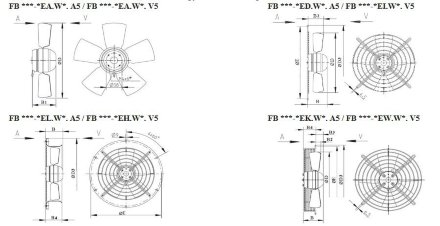 Вентилятор осевой ZIEHL-ABEGG FB040-4EK.2F.V4S Ziehl-Abegg Вентилятор осевой ZIEHL-ABEGG FB040-4EK.2F.V4S Ziehl-Abegg
